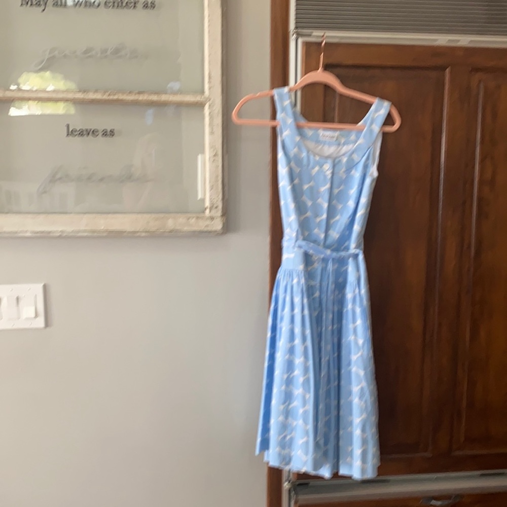 NWOT Marvin Richards Light Blue Polka Dot Dress